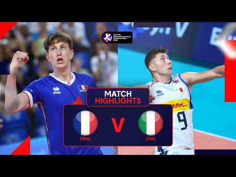 Highlights | France vs. Italy - CEV U18 Volleyball European Championship 2024 | Gold Medal M