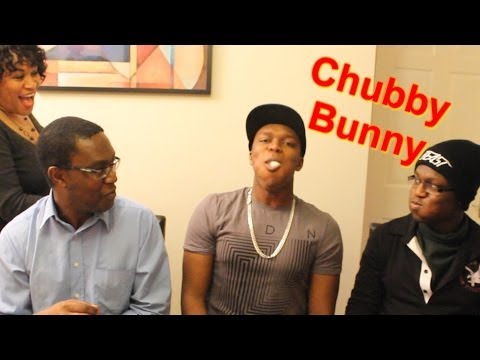 CHUBBY BUNNY CHALLENGE WITH FAMILY