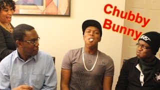 CHUBBY BUNNY CHALLENGE WITH FAMILY