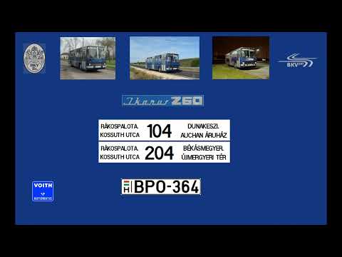 [SOUND] Budapest Bus Sound BPO-364 Ikarus 260.46 BKV 104-es és 204-es viszonylat (2009)