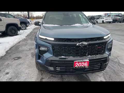 2026 Chevrolet Traverse AWD 4dr RS in Blue for sale at Lally Chevrolet Ltd. in Tilbury, ON