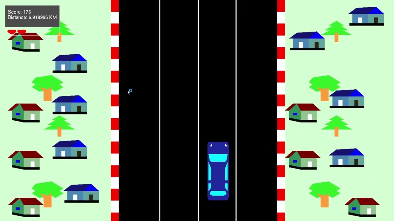 Car Racing game using OpenGL || Computer Graphics || AIUB