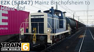 EZK (54847) Mainz Bischofsheim to Mainz Gbf - Frankfurt S-Bahn - BR 363 - Train Sim World 6