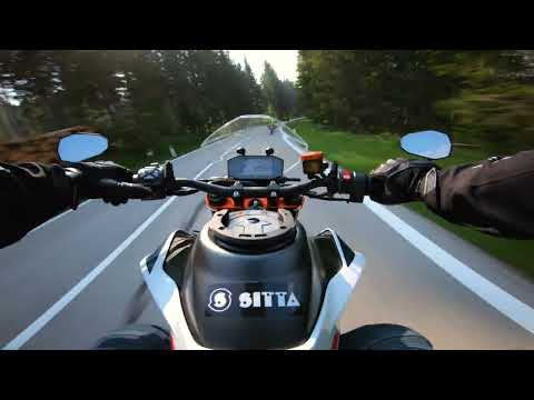 Ktm 890 Duke R - Vezzena (Raw video - only engine sound) #ktm890duker