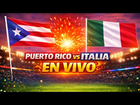 PUERTO RICO vs ITALIA EN VIVO ⚾ Clásico Mundial de Béisbol 2026 | Juego Completo