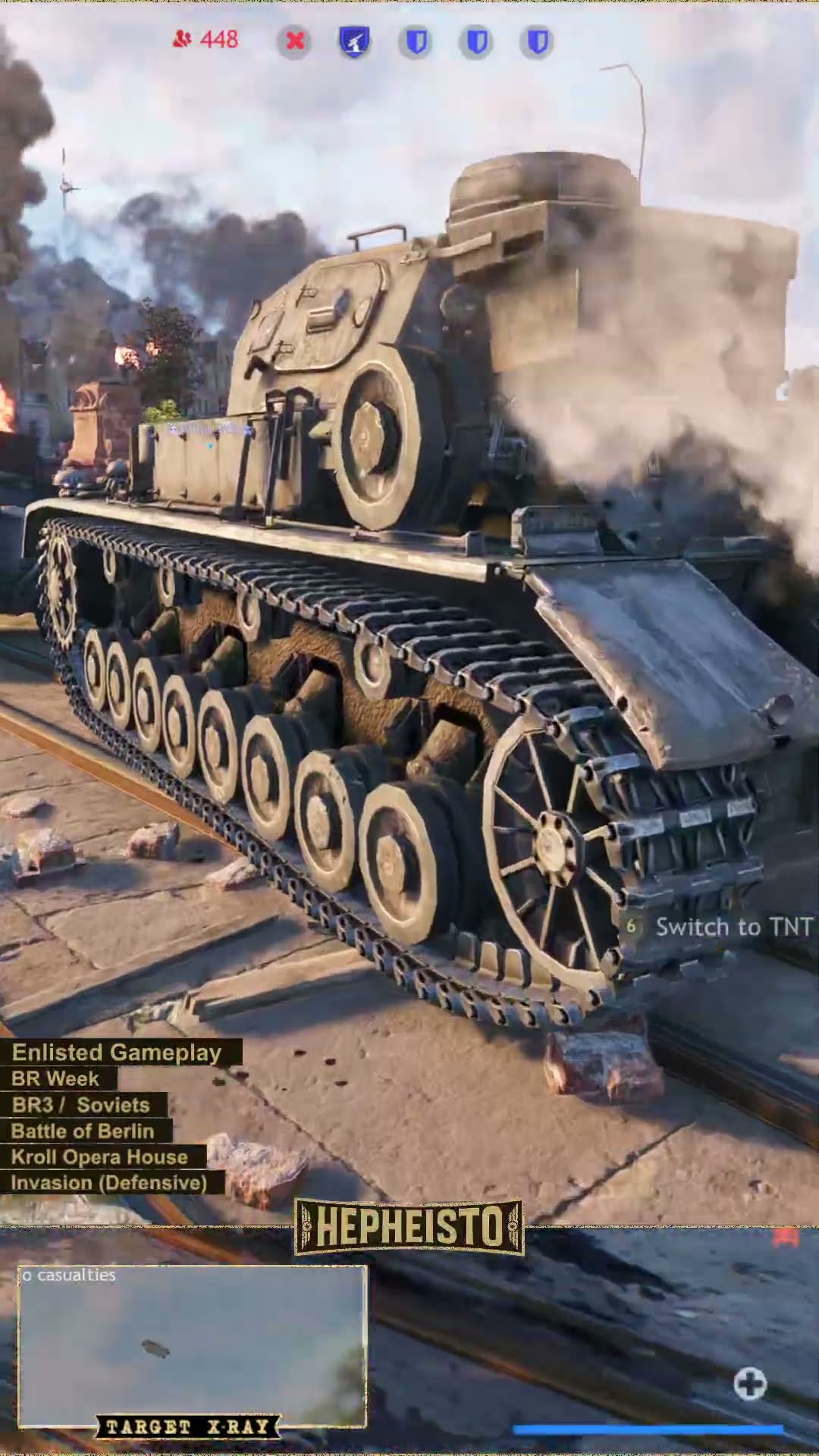 Driver eliminates Panzer IV E with TNT Charge