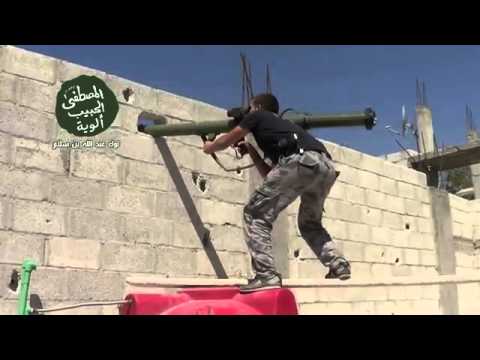 استهداف  قوات النظام بقاذف بي 90 من قبل لواء عبد الله بن سلام في ريف دمشق