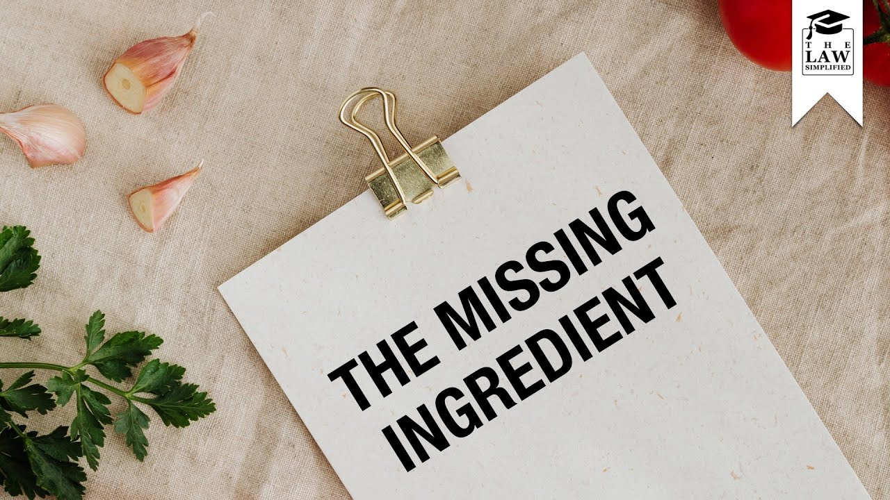 The Missing Ingredient