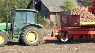 Wykopki na Podkarpaciu 2015 - Grimme SE 70-20 / John Deere 5055E & MTZ 82