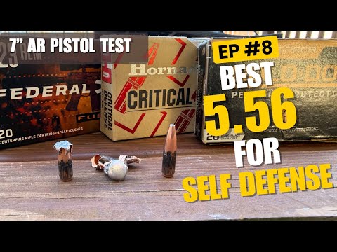 7" AR pistol ballistic gel test for Federal F223MSR1 62gr, Critical Defense 73gr FTX, Gold Dot 75gr