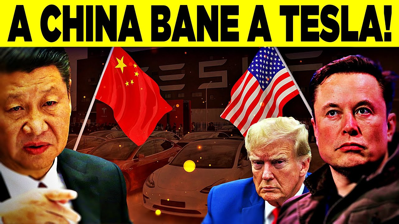 Tarifas Retaliatórias da China Abalam Futuro da Tesla. Musk Chocado! Carros da Tesla Inacessíveis?