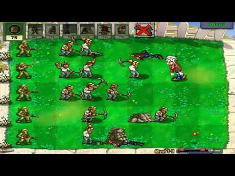 Plants Vs Zombies Metal Slug Edition Level 1/9