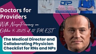 The Medical Director & Collaborating Physician Checklist for RNs & NPs