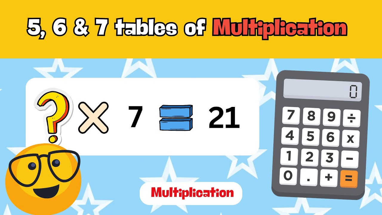 Math Quiz Multiplication for kids (time table  5-6-7) How Good are your caluclation skills? ✅ 🧠