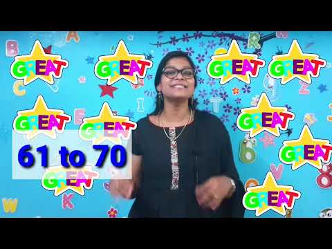 61-70/Learn Numbers 61 to 70/ How to teach numbers online 61 to 70 online / Diana's Classroom