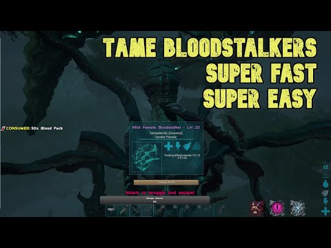 How to tame a Bloodstalker SUPER FAST and SUPER EASY in Ark: Survival Evolved! Genesis Tutorial!