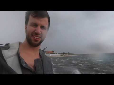 Extreme Bora Winds (Bura winds) almost blew me over! Croatia - 2018