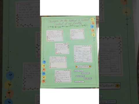 Poster paper project 💚    #shorts #art