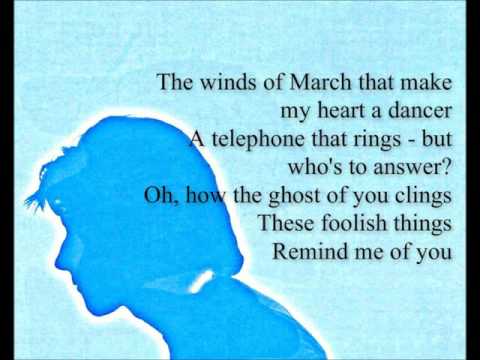 Bryan Ferry - These Foolish Things (Lyrics)