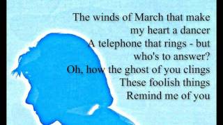 Bryan Ferry - These Foolish Things (Lyrics)