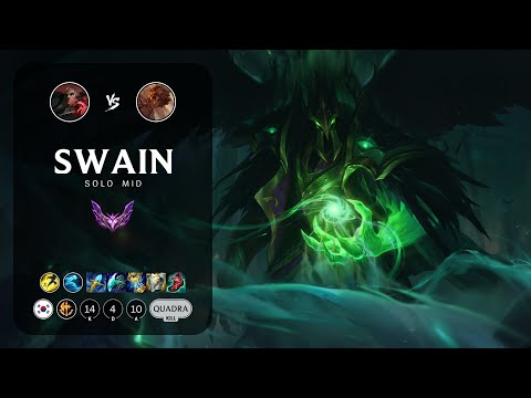 Swain Mid vs Taliyah - KR Master Patch 13.6