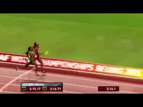 Jamaica Wins women 4x 400m Relay Final in Beijing China 2015