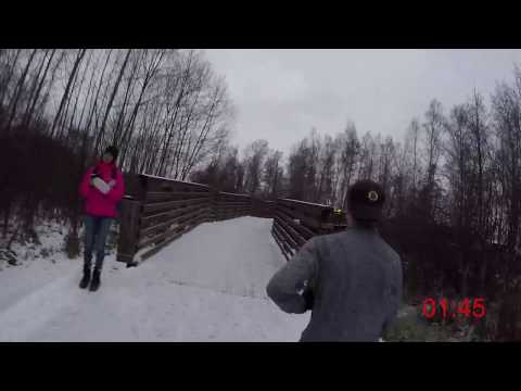 Parkrun Örebro 2018-12-22 - 5 km (Löparperspektiv)