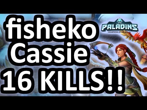 Fisheko Cassie 16 KILLS!! Paladins Pro (FNATIC) Ranked Game Play 1440p