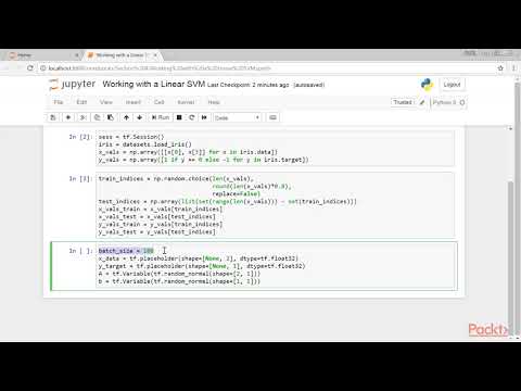 TensorFlow for Machine Learning Solutions Working with a Linear SVM| packtpub com