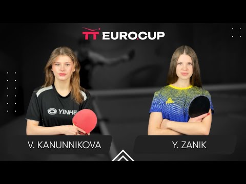 11:10 Vasylysa Kanunnikova - Yulianna Zanik 08.08.2024 TT Euro.Cup Women Ukraine Star. TABLE 3