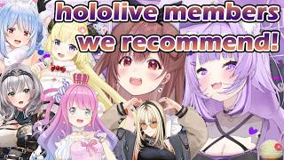 hololive members recommended by Okayu and Korone [hololive/ENG subs]