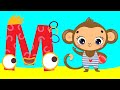 M For Monkey Alphabet Phonics Letter Sounds With Animals