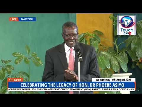 FORMER CJ MARAGA DELIVERS A BRILLIANT SPEECH IN TRIBUTE TO PHOEBE ASIYO