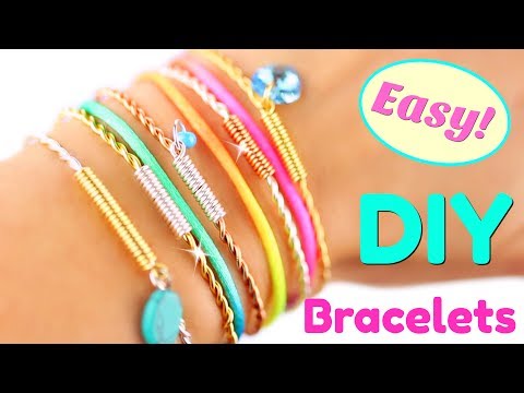 5 DIYブレスレット EASY DIYブレスレットチュートリアル｜ハンドメイドブレスレット (5 DIY Bracelets EASY DIY Bracelet tutorial | Handmade Bracelets)