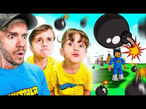 NÃO APERTE O BOTÃO NO ROBLOX COM MARCOS E LAURA - Família Brancoala Games