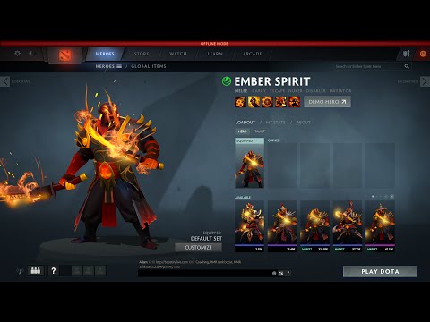 Dota 2 - Ember Spirit Gameplay (demo)