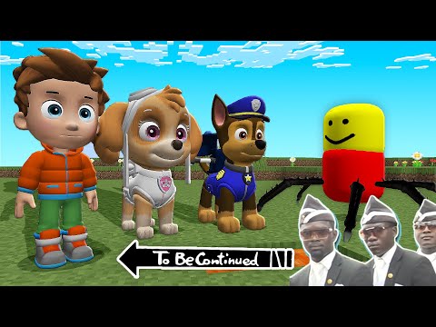 This is Real PAW PATROL vs ROBLOX DESPACITO SPIDER in Minecraft - Coffin Meme
