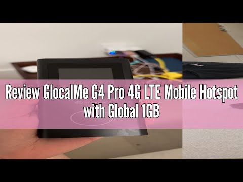 Review GlocalMe G4 Pro 4G LTE Mobile Hotspot with Global 1GB Data, Portable WiFi Hotspot for Travel,