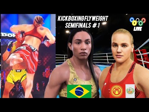 KICKBOXING FLYWEIGHT CATEGORY SEMIFINALS #1 🇵🇪 🇰🇬 VS 🇧🇷 PARIS 2024 OLYMPIC GAMES.