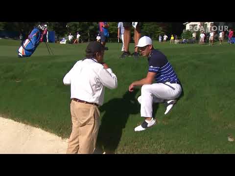 Billy Horschel Takes Embedded Ball Relief, but His Ball Rolls into a Bunker - Golf Rules