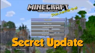 Minecraft Xbox One Edition Just Received An Update? What??