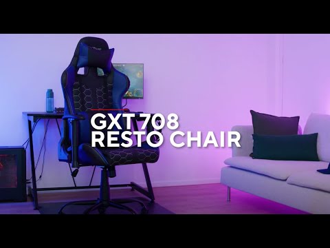 Žaidimų kėdė Trust GXT 708 Resto Gaming Chair, Juoda, 24436 video