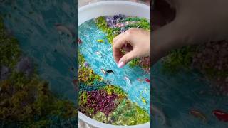 Resin Art Idea! Epoxy With Flowers and Sea 🌊 #epoxy_resin #resinart