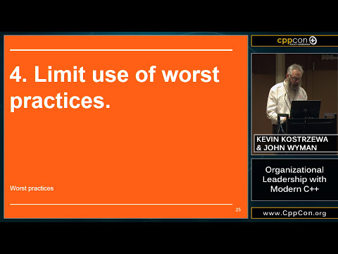 Organizational Leadership with Modern C++ -  Kevin Kostrzewa & Johm Wyman [ CppCon 2015 ]