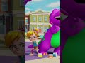 Colorful Cleanup Barney