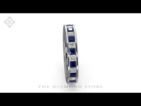 HG31 - Eternity Ring Lauren Diamonds and Sapphire 2.30CT