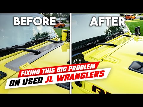 Fixing a BIG problem on used Jeep JL Wrangler's / Paint Matched Cowl Panel