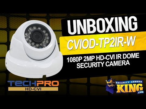 Unboxing - 1080p 2MP HD-CVI IR Dome Security Camera Product - CVIOD-TP2IR-W