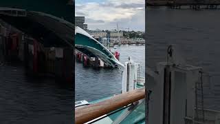 Helsingborg arriving on a ferry