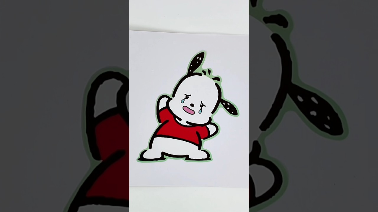 Pochacco - Hello Kitty - Sticker Book - ASMR